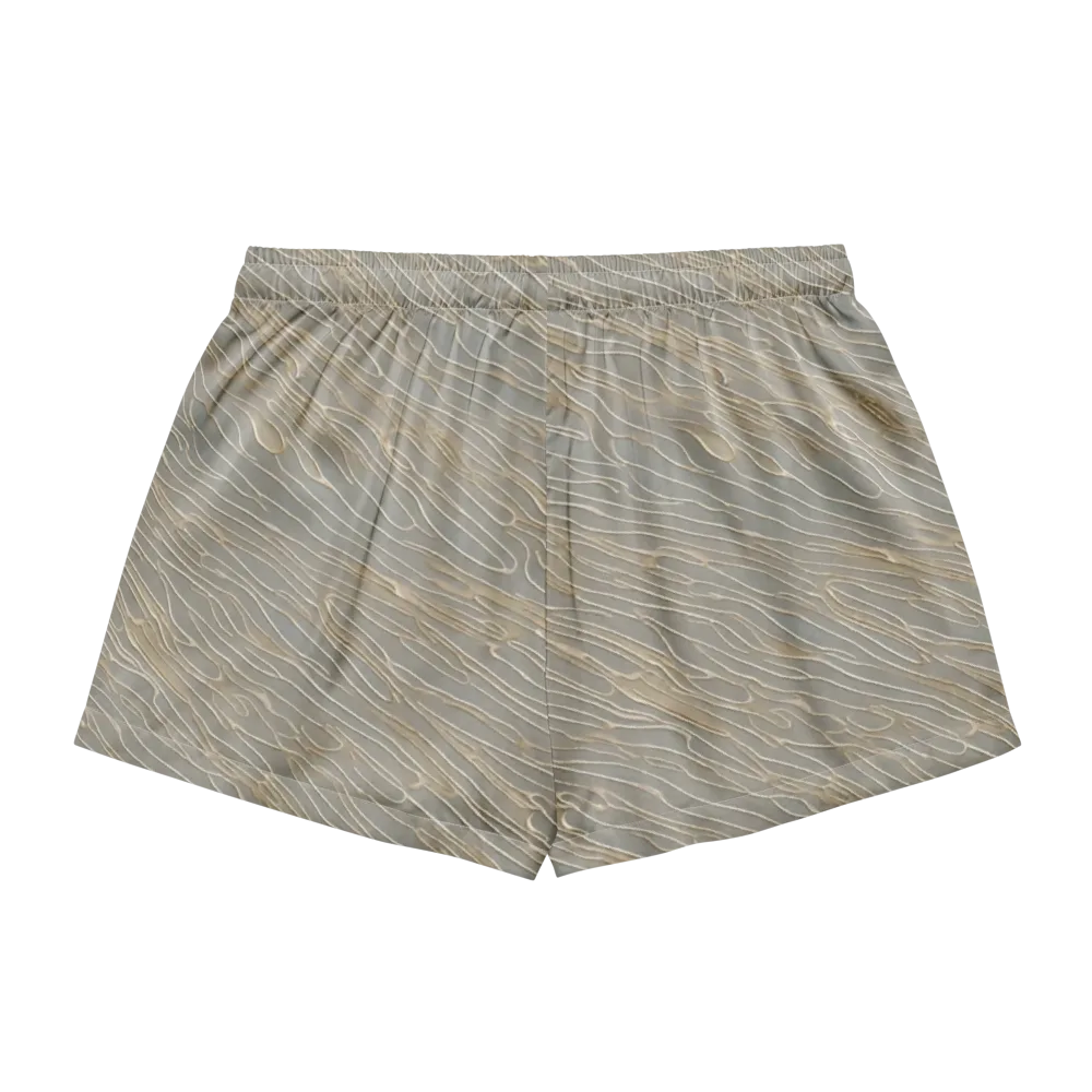 Champagne Current on Women's Pajama Shorts — Back