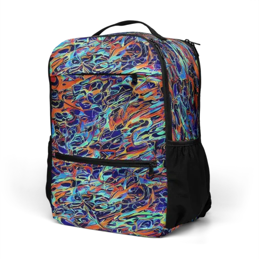 Tangerine Koi on a Utility Backpack