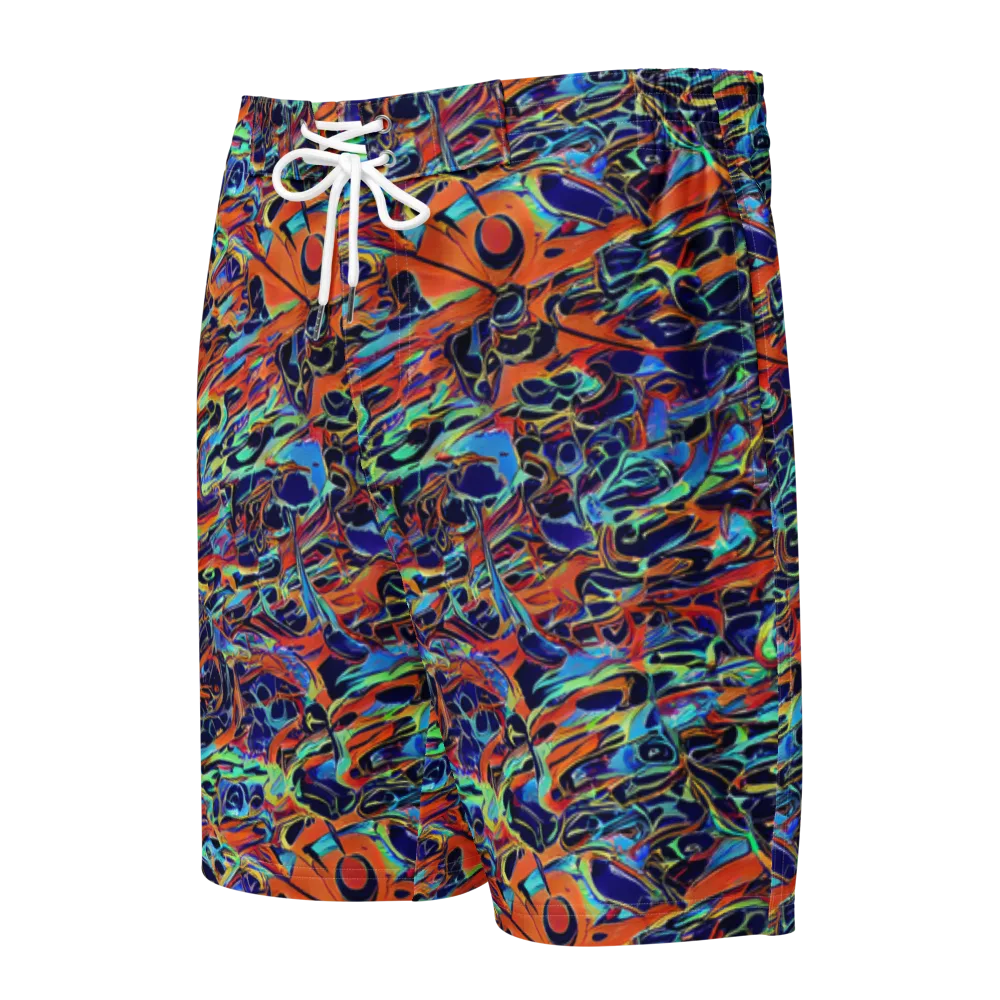 Tangerine Koi on Men's Board Shorts — Front