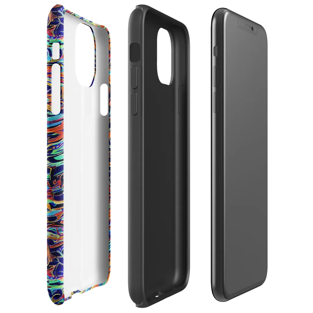 Tangerine Koi on Tough Case for iPhone® — Right