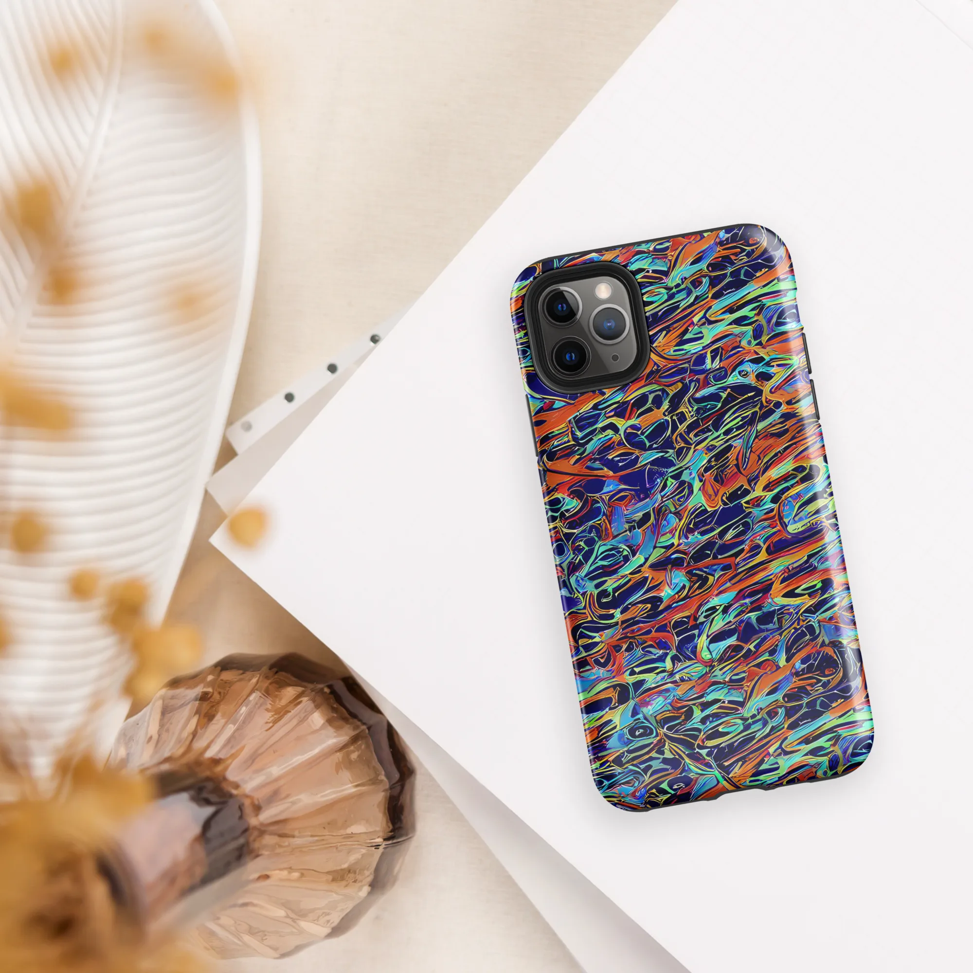 Tangerine Koi on Tough Case for iPhone® — Front