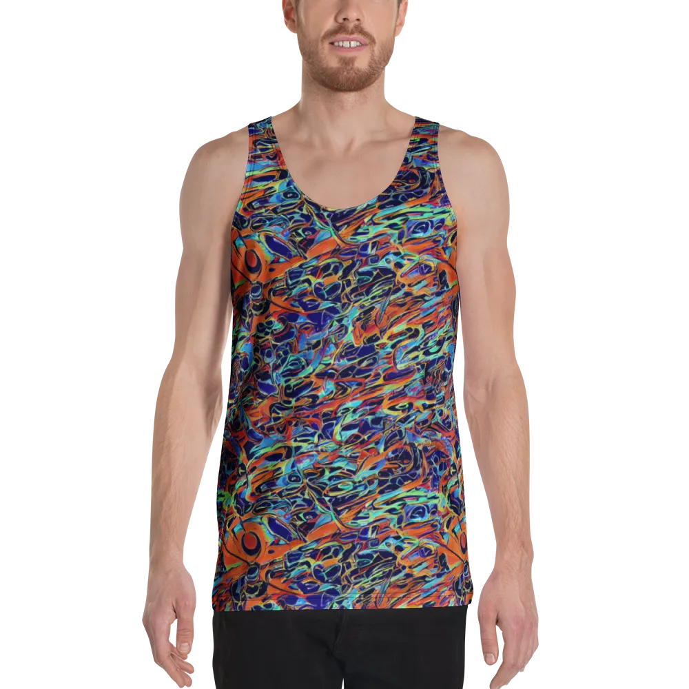 Tangerine Koi on Men's Tank Top — Front