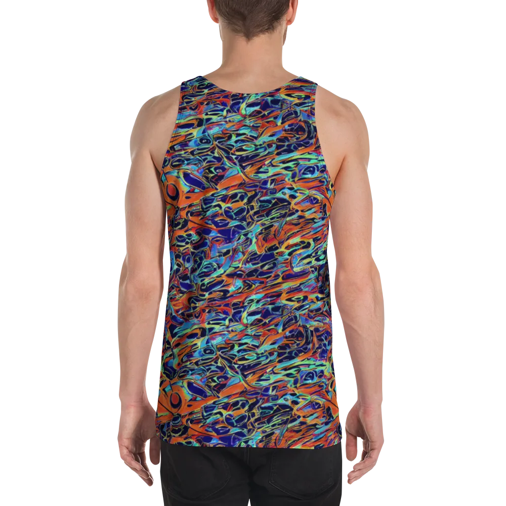 Tangerine Koi on Men's Tank Top — Back