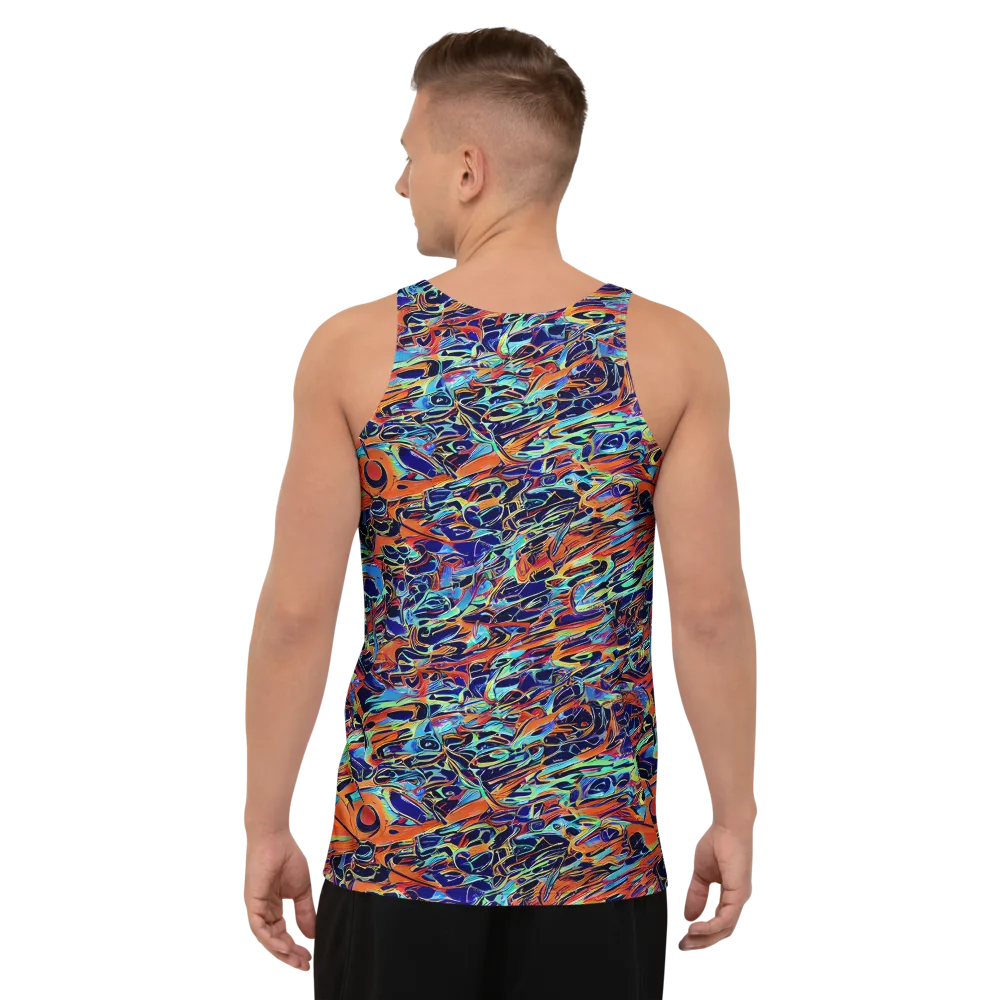 Tangerine Koi on Men's Tank Top — Back