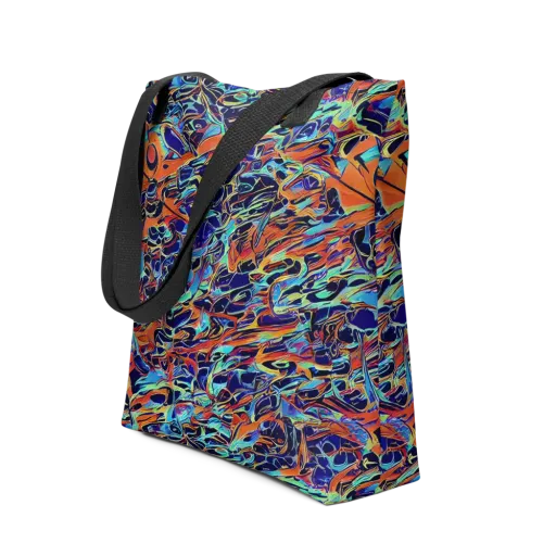 Tangerine Koi on a Tote Bag