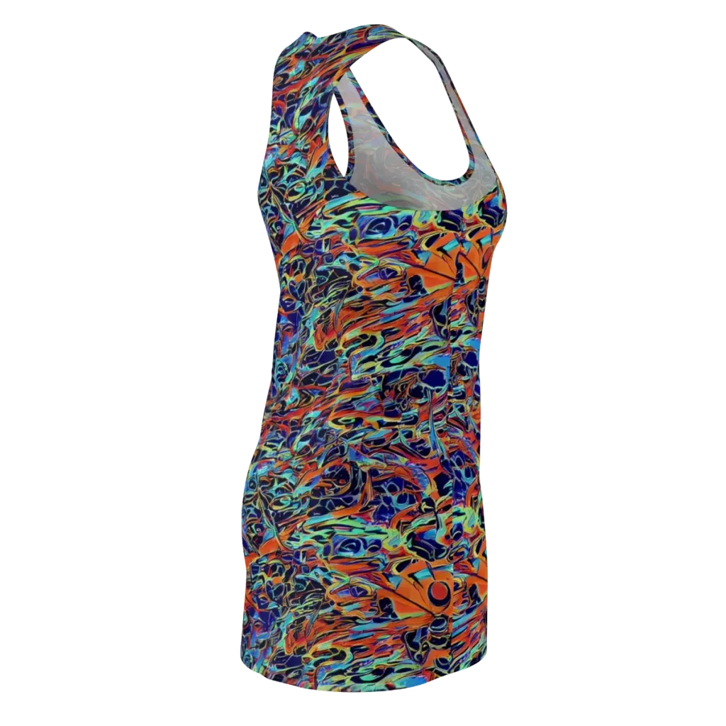 Tangerine Koi on Racerback Dress — Back Side