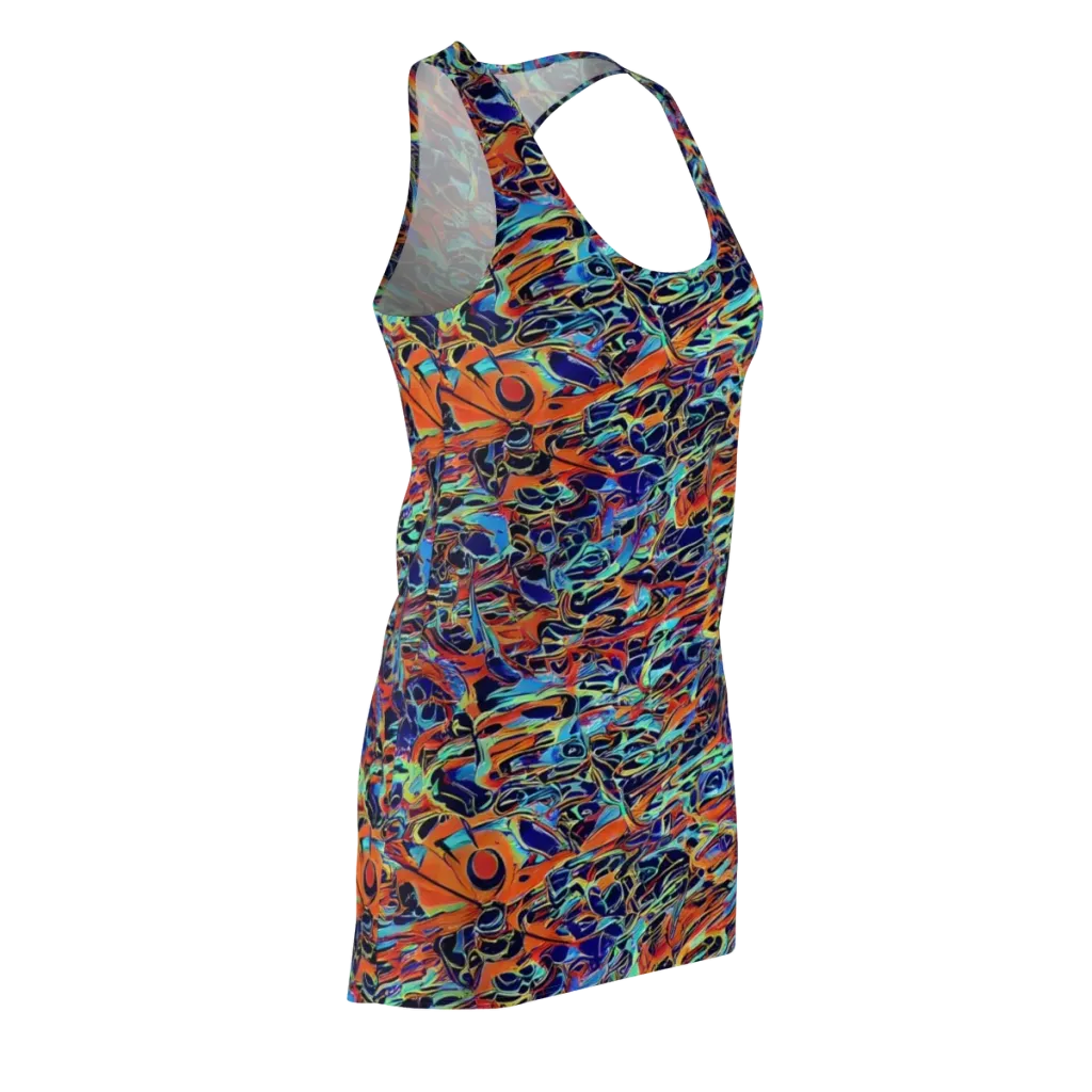 Tangerine Koi on Racerback Dress — Front Side