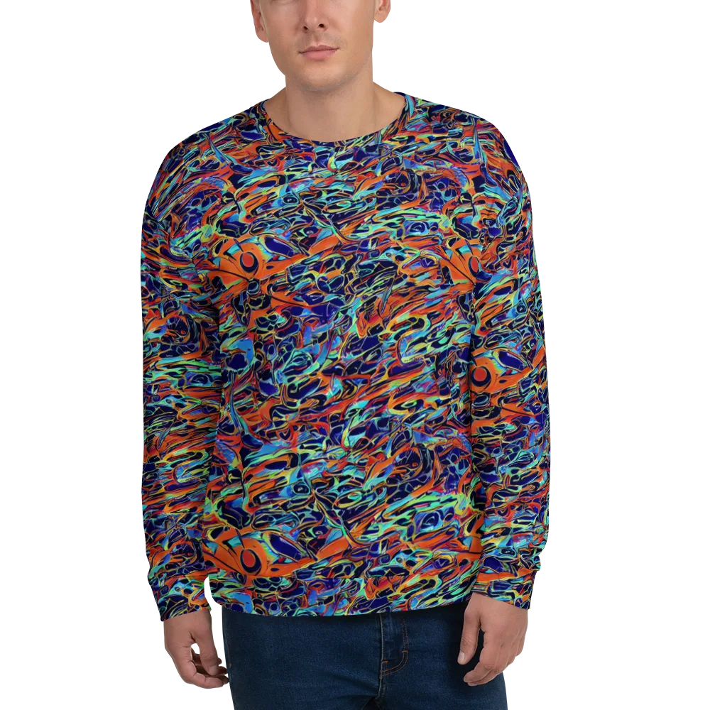 Tangerine Koi on Sweatshirt — Front