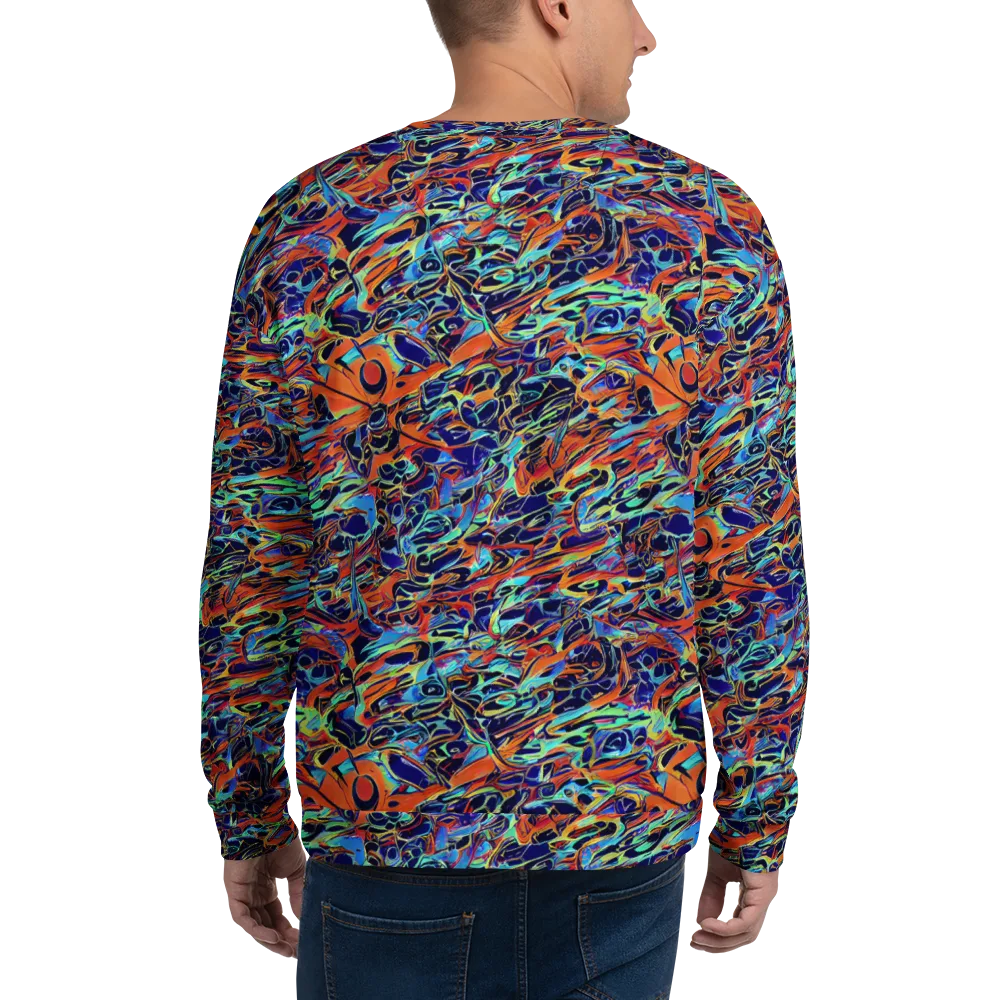 Tangerine Koi on Sweatshirt — Back