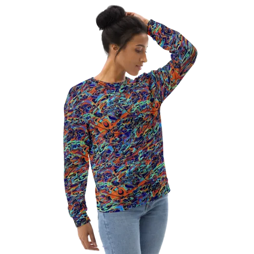 Tangerine Koi on a Sweatshirt