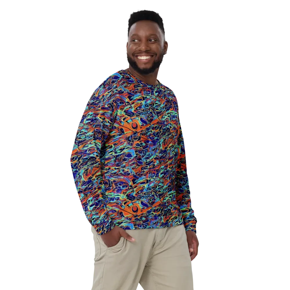 Tangerine Koi on Sweatshirt — Front