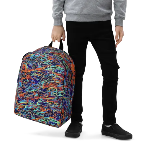 Tangerine Koi on a Minimalist Backpack