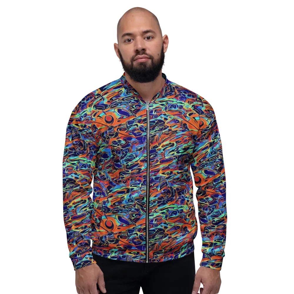 Tangerine Koi on Bomber Jacket — Front