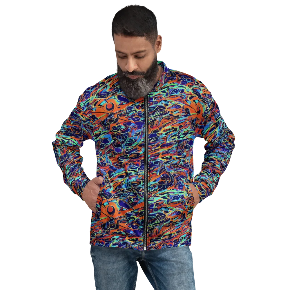 Tangerine Koi on Bomber Jacket — Front