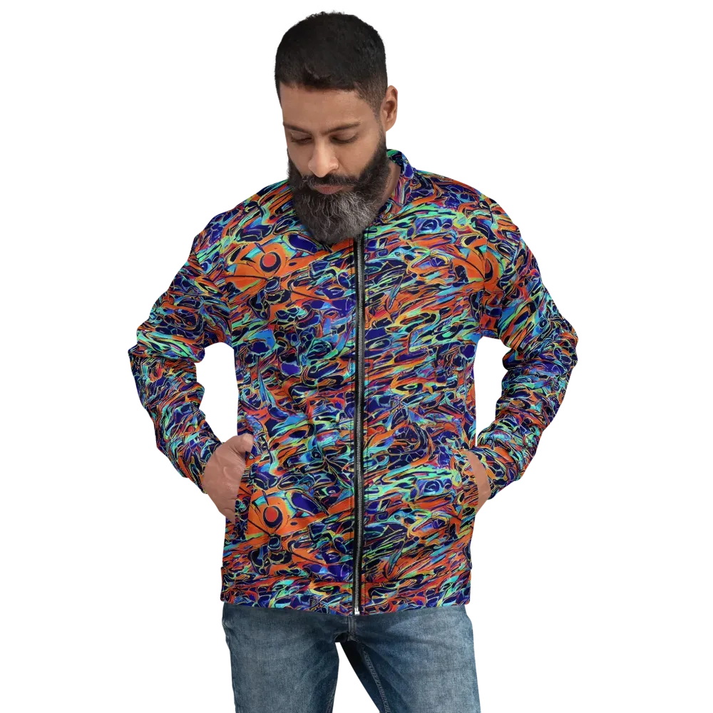 Tangerine Koi on Bomber Jacket — Front