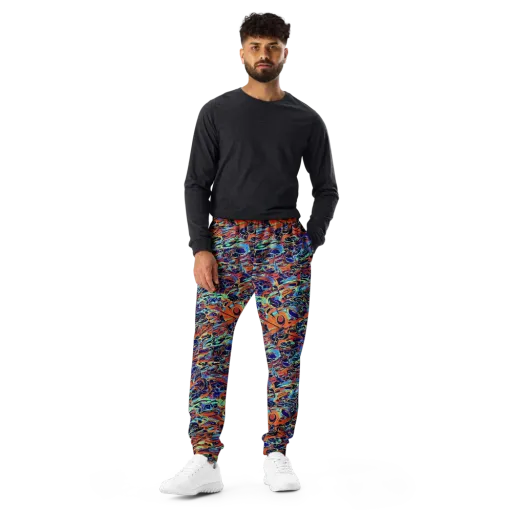 Tangerine Koi on a Men's Joggers