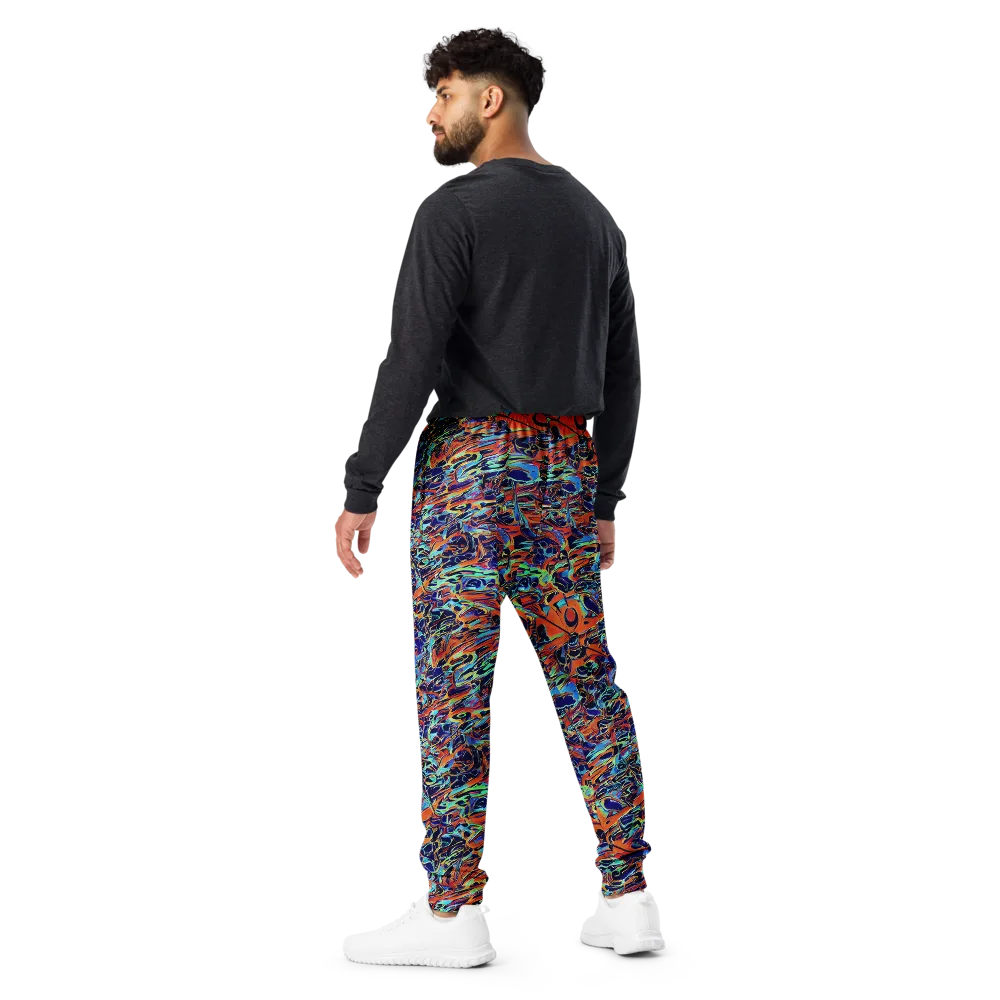 Tangerine Koi on Men's Joggers — Back