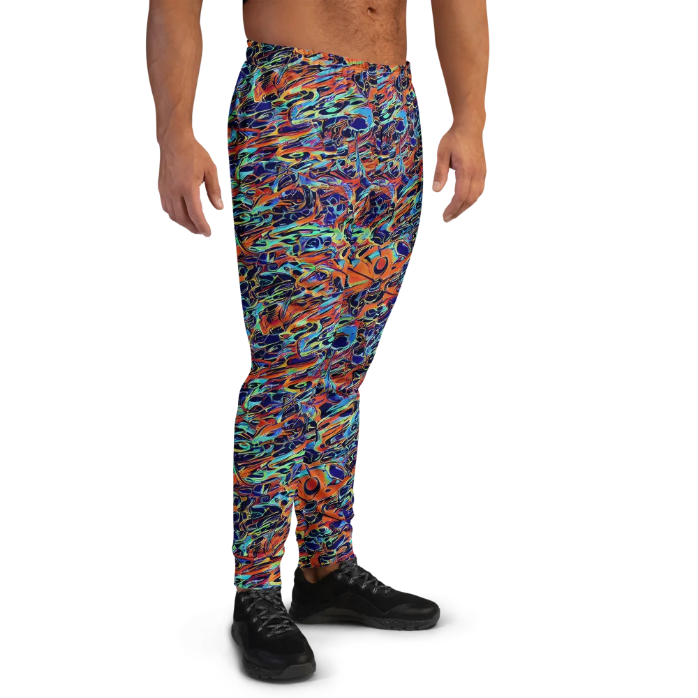 Tangerine Koi on Men's Joggers — Right