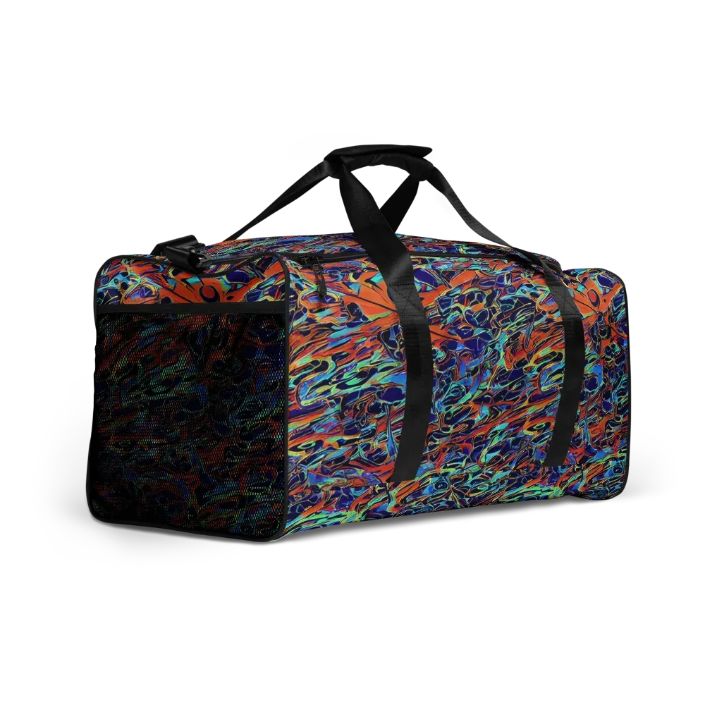 Tangerine Koi on Duffle Bag — Right Front