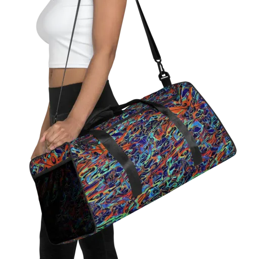 Tangerine Koi on a Duffle Bag