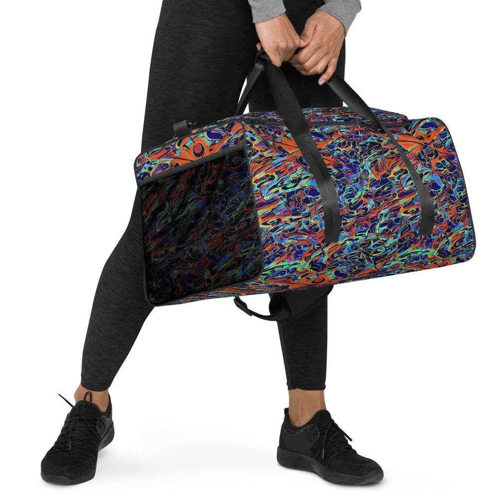 Tangerine Koi on Duffle Bag — Right Front