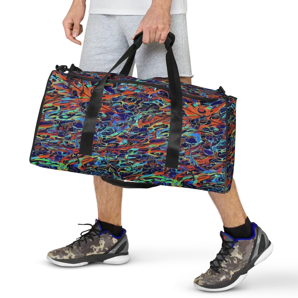 Tangerine Koi on Duffle Bag — Front
