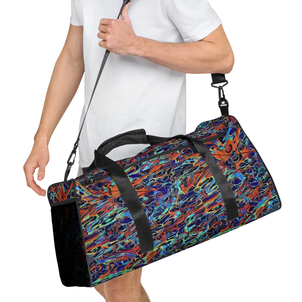 Tangerine Koi on Duffle Bag — Right Front