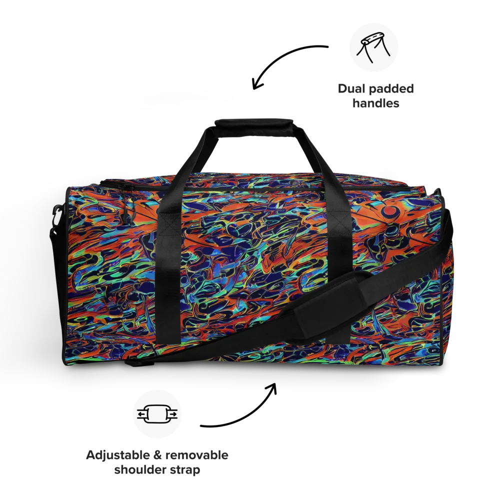 Tangerine Koi on Duffle Bag — Front