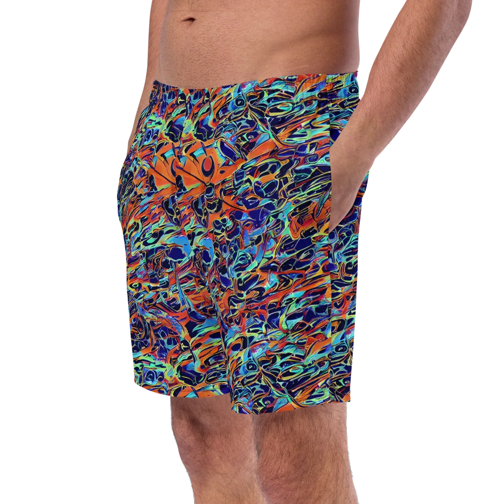 Tangerine Koi on Swim Trunks — Left Front