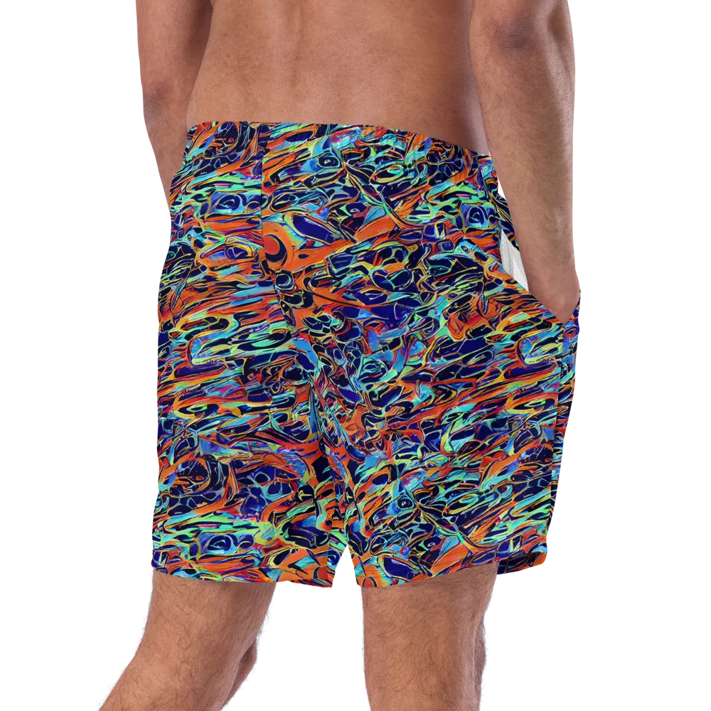 Tangerine Koi on Swim Trunks — Right Back