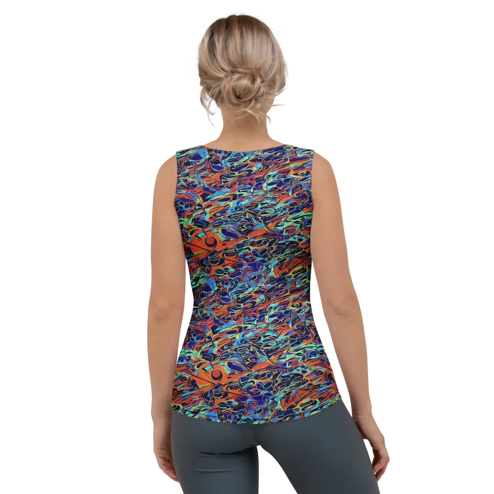 Tangerine Koi on Women's Tank Top — Back
