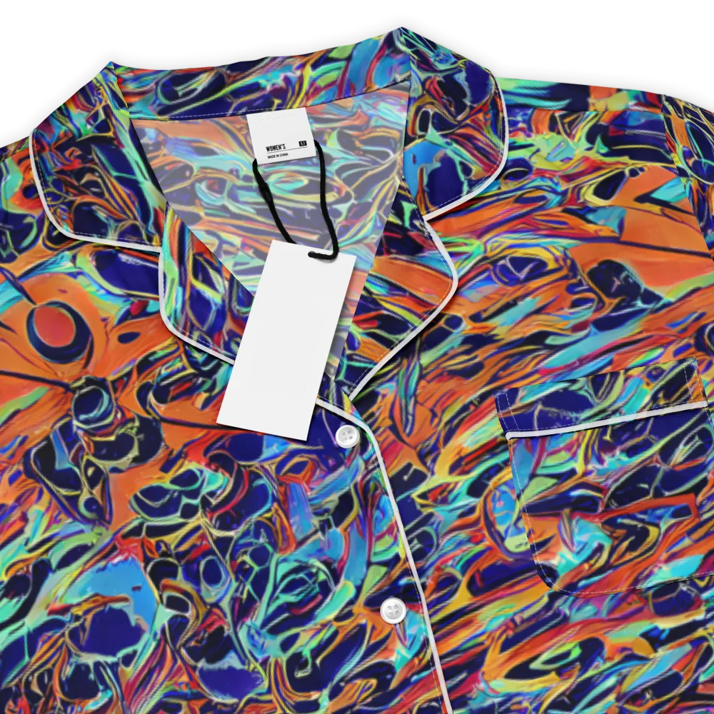 Tangerine Koi on Women's Short Sleeve Pajama Top — Product details