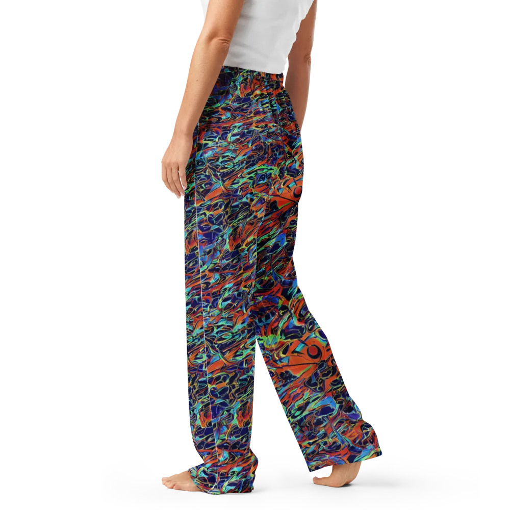 Tangerine Koi on Women's Pajama Pants — Left