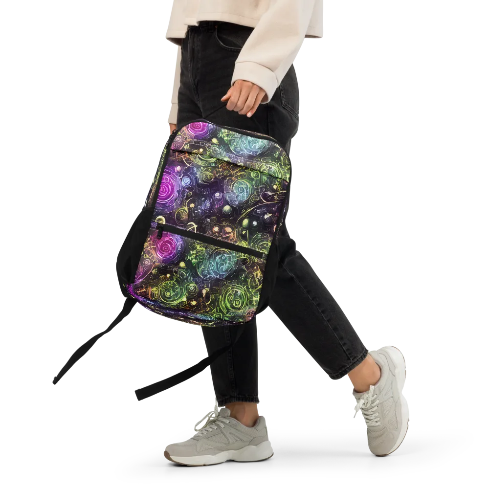 Neon Rosarium on Utility Backpack — Front
