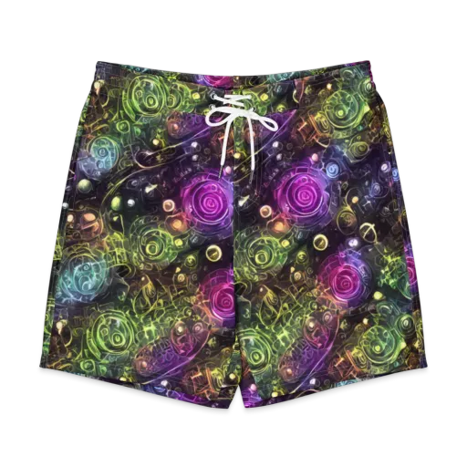 Neon Rosarium on a Men's Board Shorts