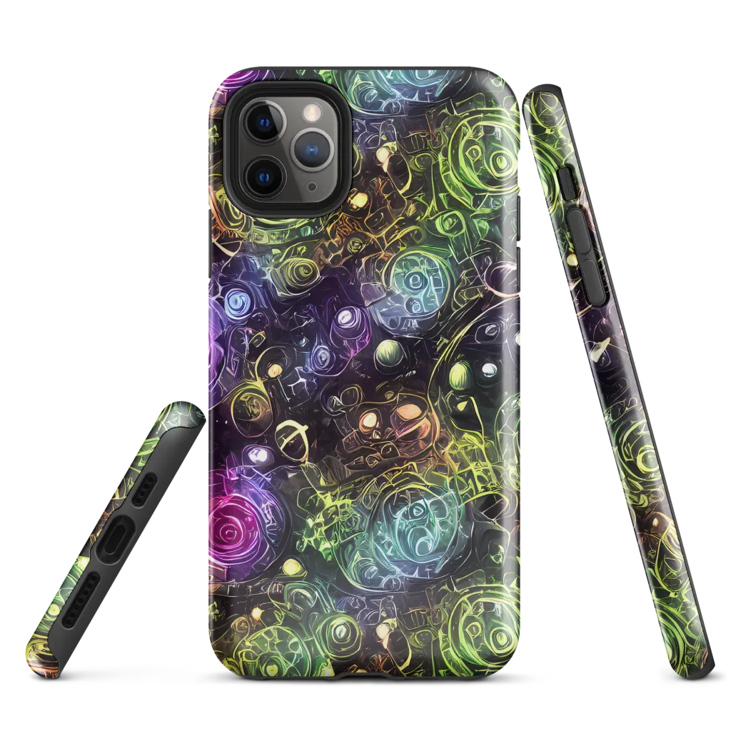 Neon Rosarium on Tough Case for iPhone® — Front