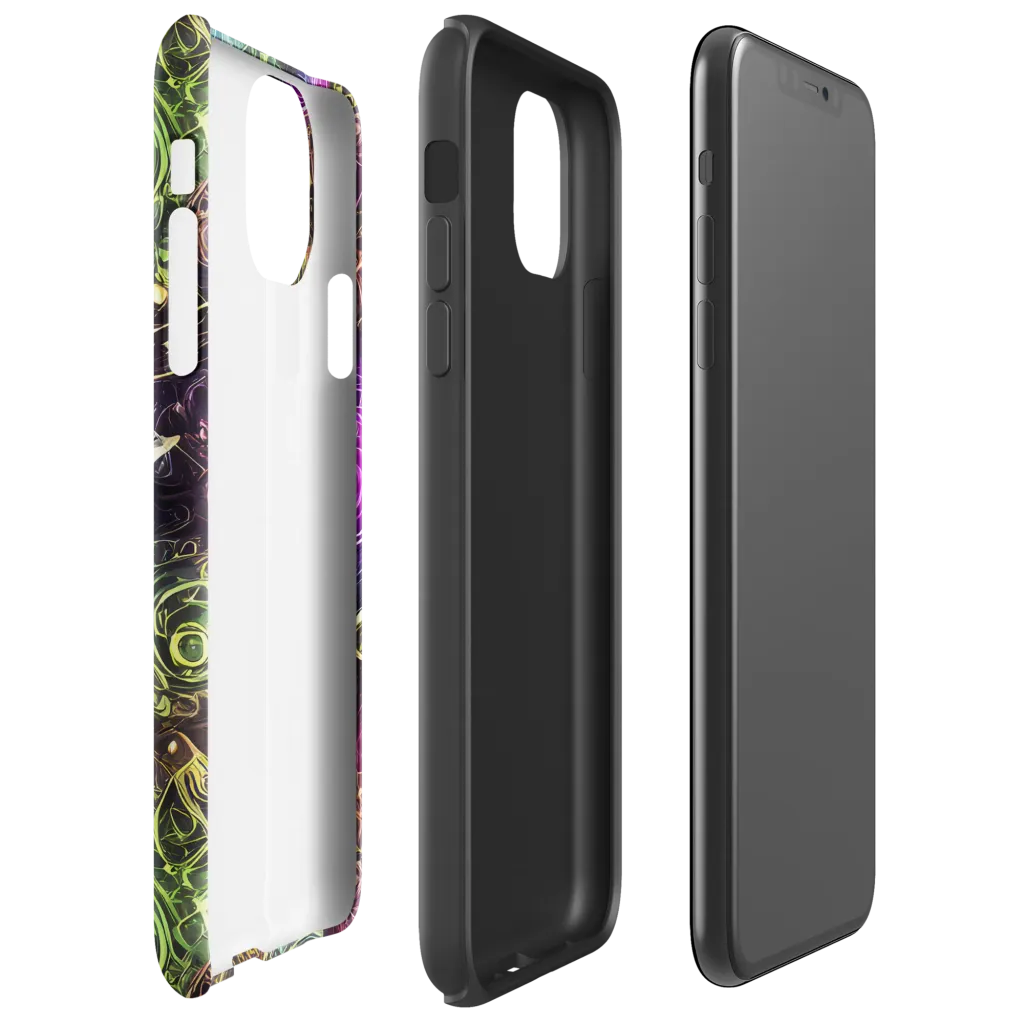 Neon Rosarium on Tough Case for iPhone® — Right