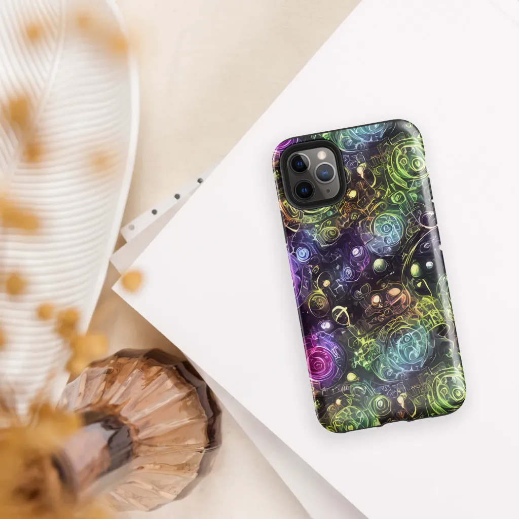 Neon Rosarium on Tough Case for iPhone® — Front