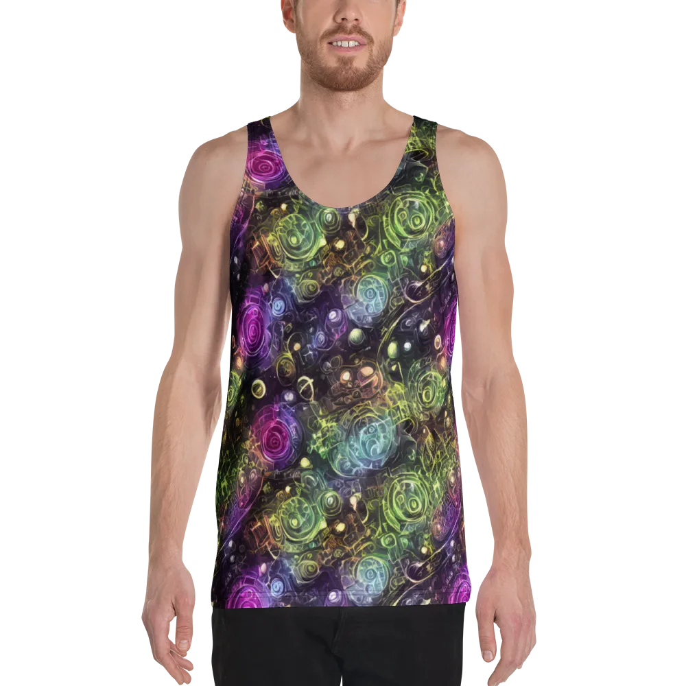 Neon Rosarium on Men's Tank Top — Front