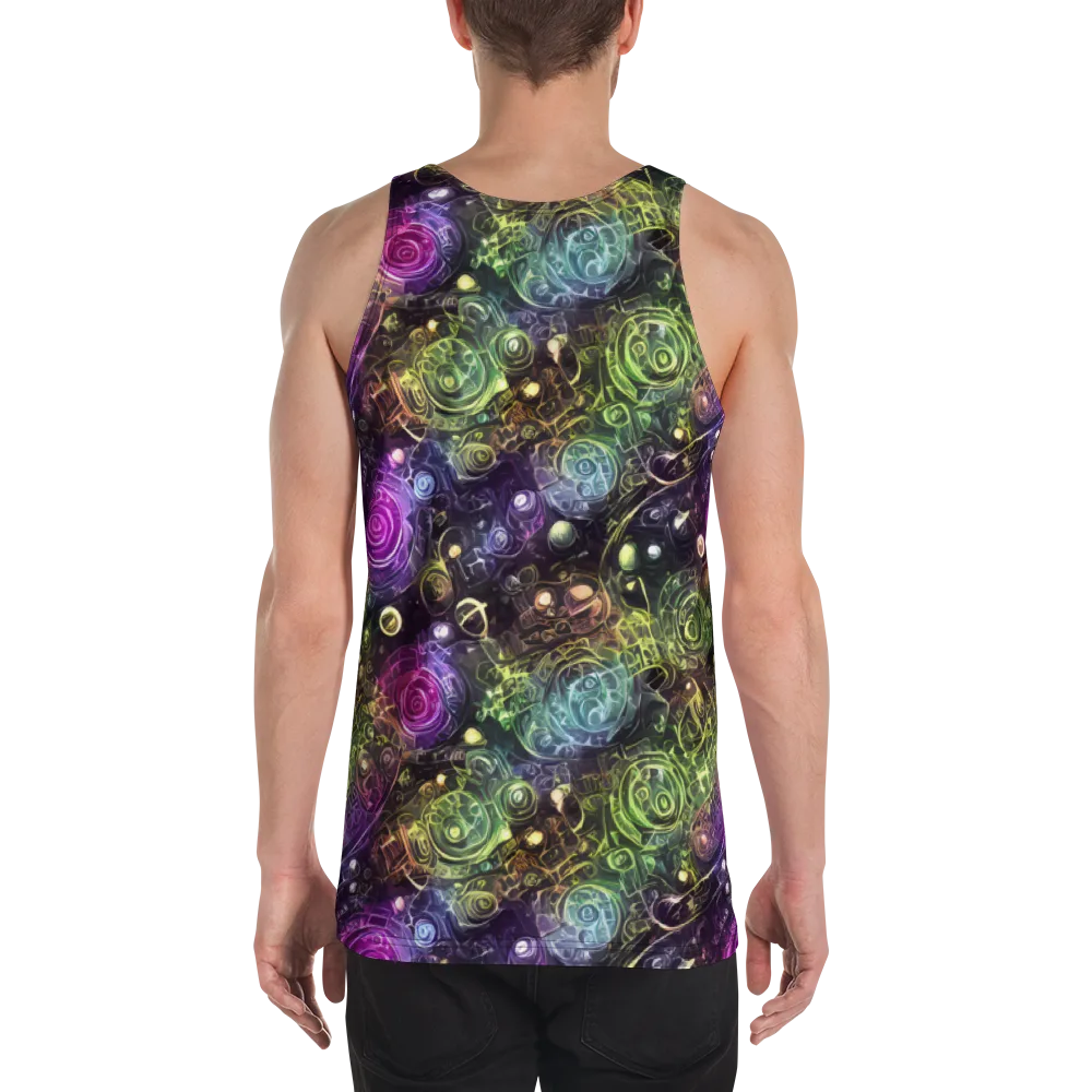 Neon Rosarium on Men's Tank Top — Back