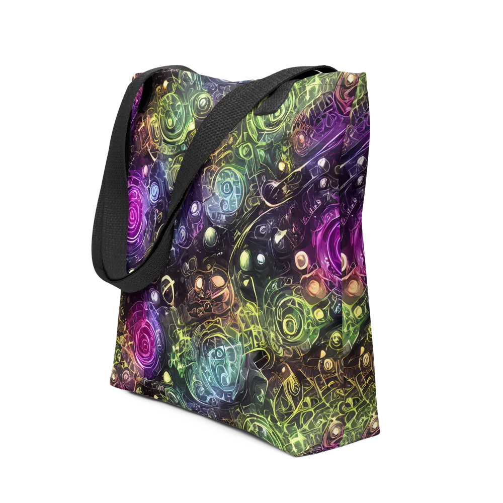 Neon Rosarium on Tote Bag — Front