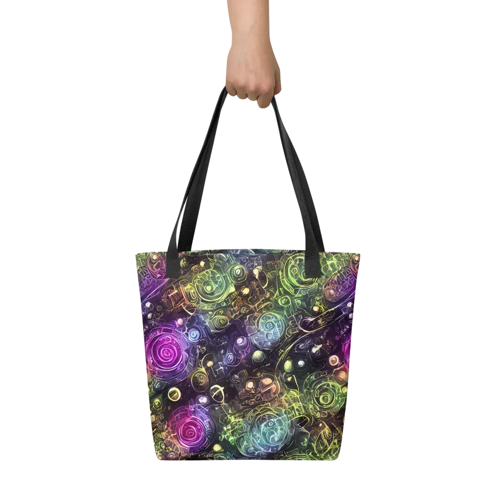 Neon Rosarium on Tote Bag — Front