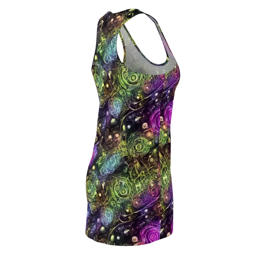 Neon Rosarium on Racerback Dress — Back Side