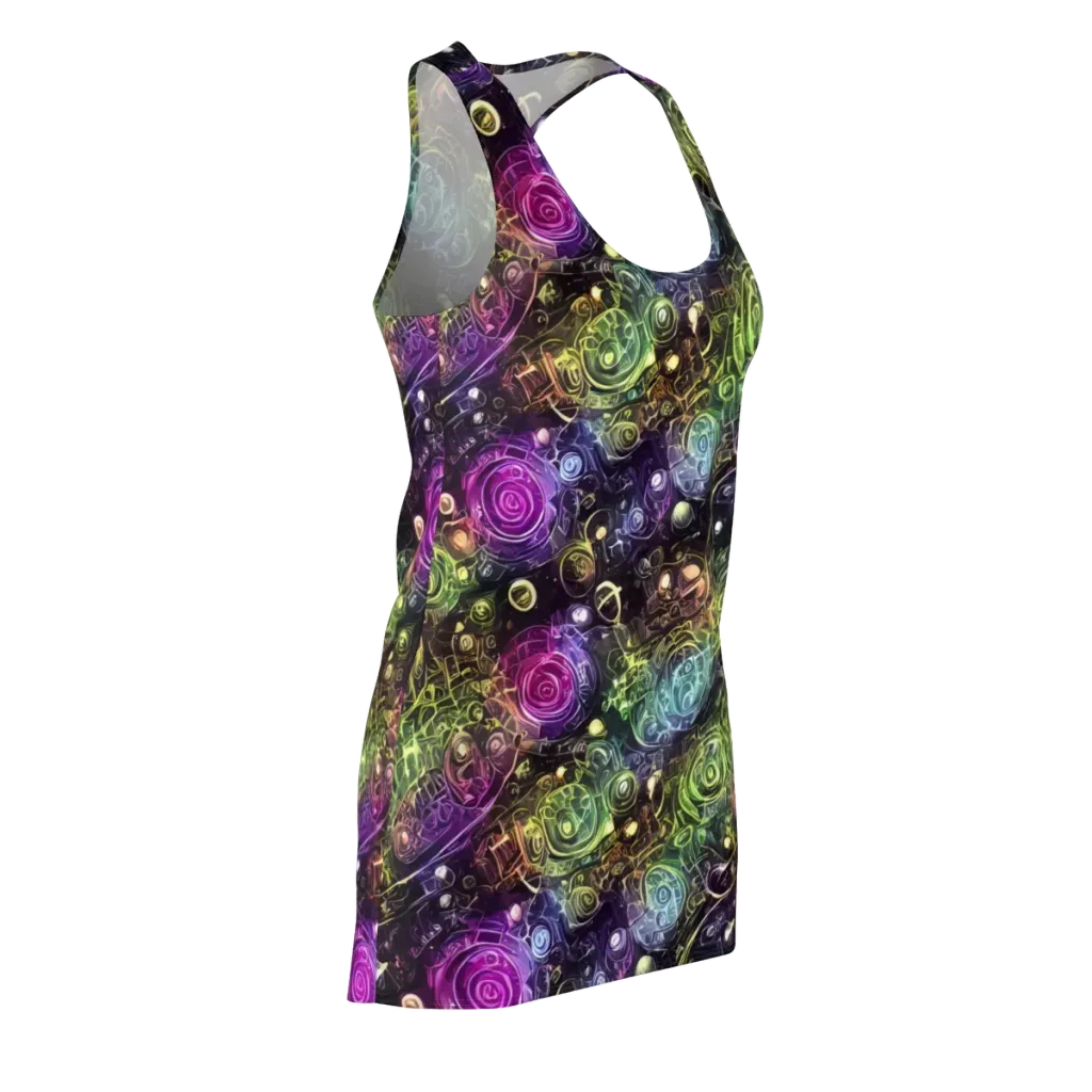Neon Rosarium on Racerback Dress — Front Side