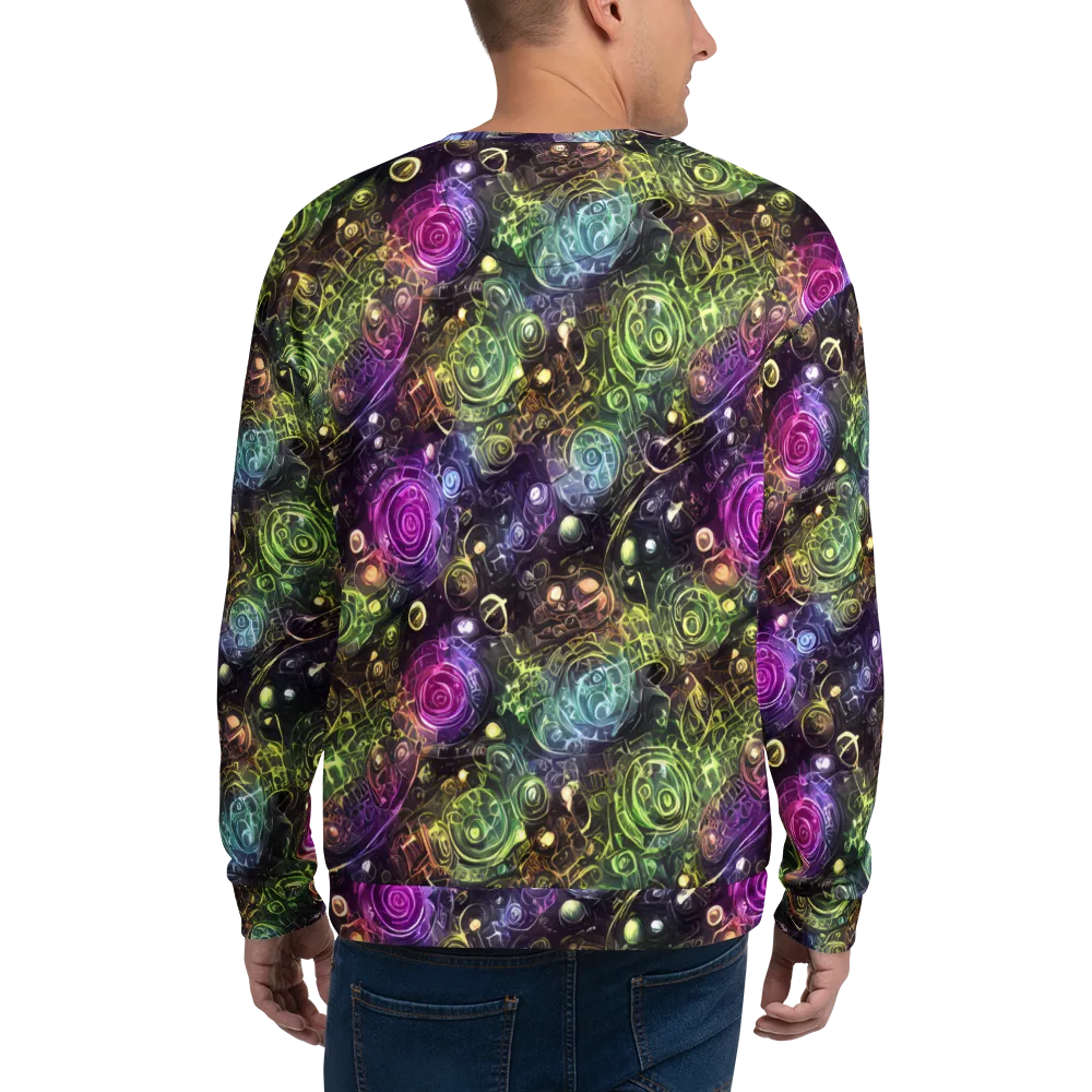 Neon Rosarium on Sweatshirt — Back
