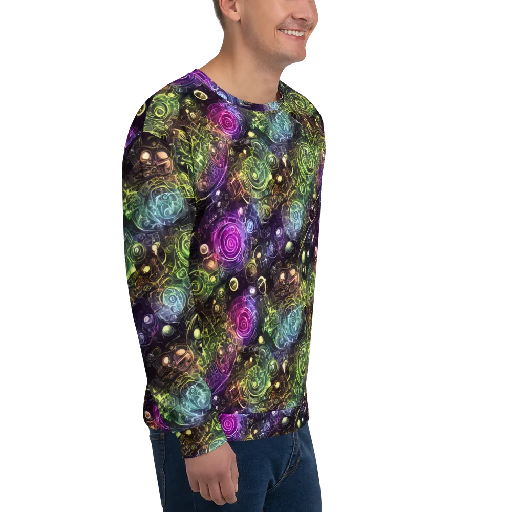Neon Rosarium on Sweatshirt — Right Front