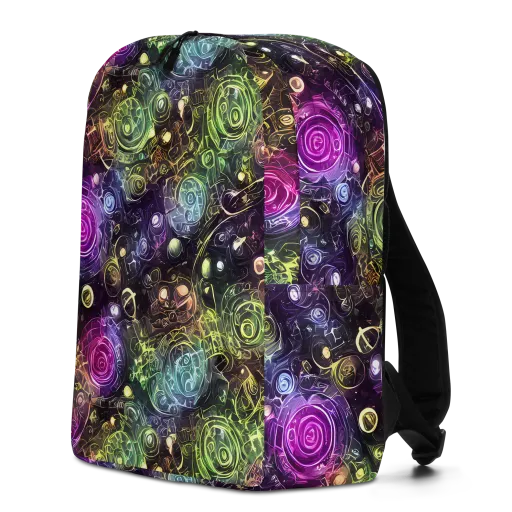 Neon Rosarium on a Minimalist Backpack