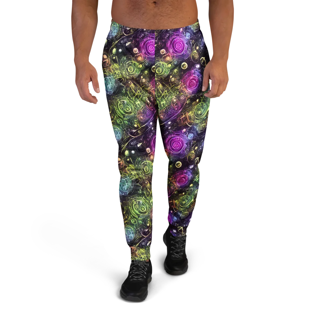 Neon Rosarium on Men's Joggers — Front