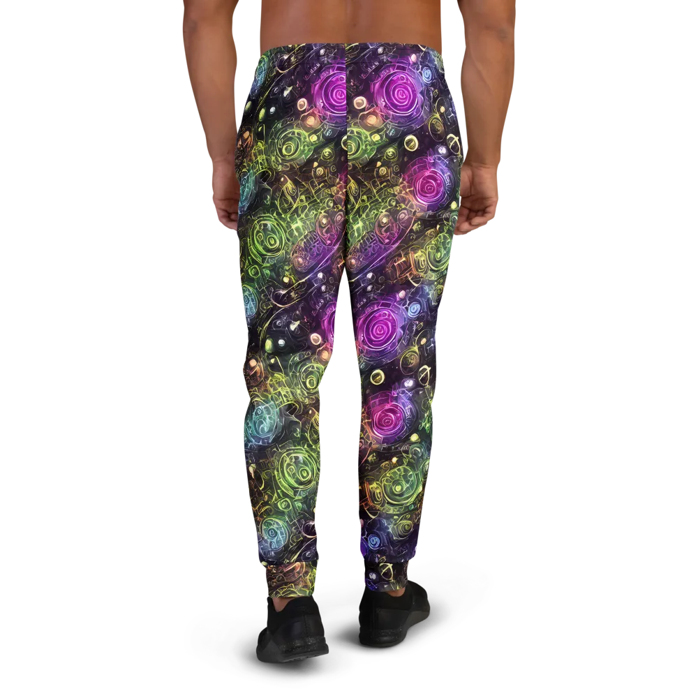 Neon Rosarium on Men's Joggers — Back