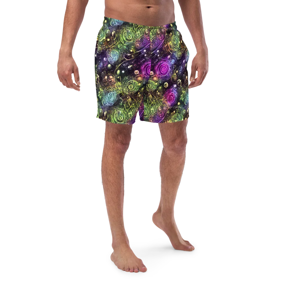 Neon Rosarium on Swim Trunks — Front